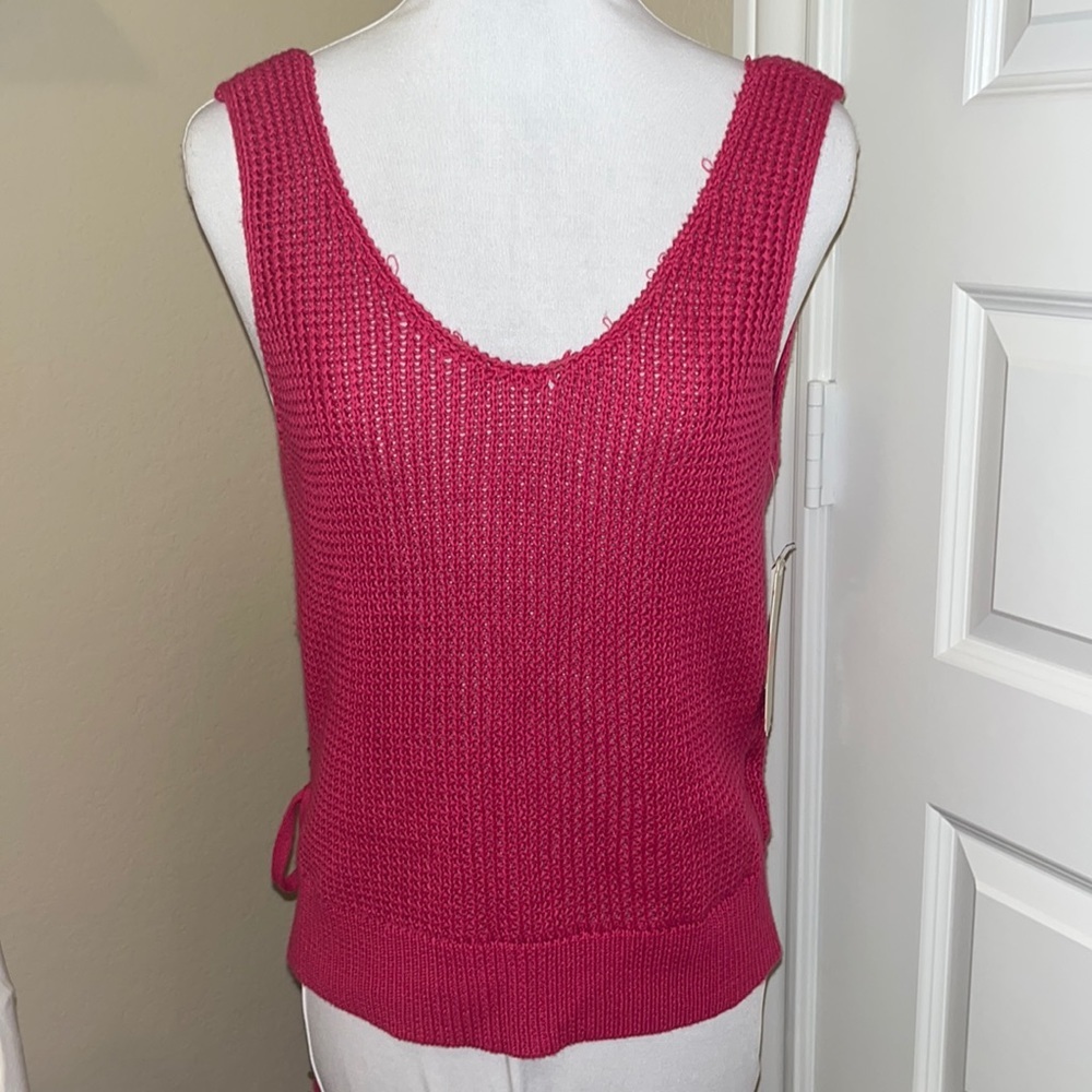 Gianni Bini Hot Pink Sweater Tank NWT